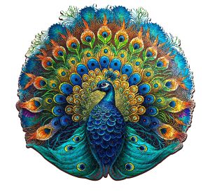 EscapeWelt Wooden Puzzle Peacock 200 pieces