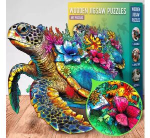 EscapeWelt Wooden Puzzle Turtle 300 pieces