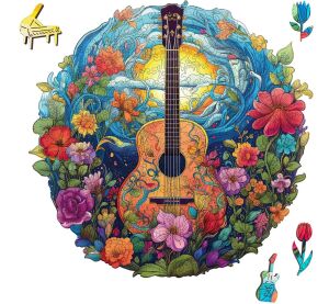 EscapeWelt Wooden Puzzle Guitar 200 pieces