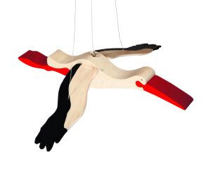 Fauna Wooden stork for hanging