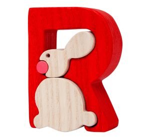 Fauna Alphabet letter R rabbit