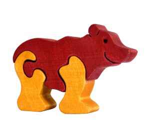 Fauna Solid wood jigsaw puzzle small bear