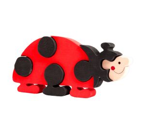 Fauna Solid wood jigsaw puzzle big ladybug