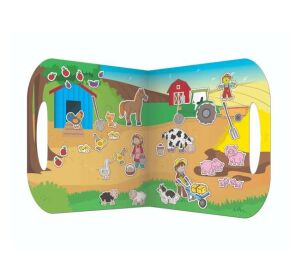 Fiesta Crafts Reusable stickers with Farm scene