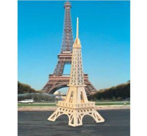 Woodcraft Wooden 3D puzzle eiffel tower smaller