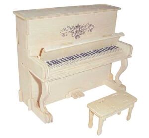 Woodcraft Wooden 3D Puzzle Piano Piano