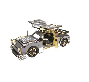 Woodcraft Wooden 3D Puzzle Sports Car