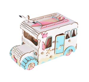 Woodcraft Wooden 3D Puzzle Residential Van