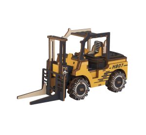 Woodcraft Wooden 3D Puzzle Forklift
