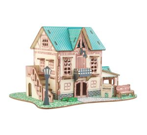 Woodcraft Wooden 3D Puzzle Inn