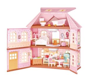 RoboTime 3D Puzzle Victorian Villa Fairy Rose Cottage