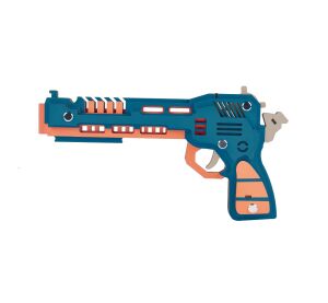 Woodcraft Wooden 3D Puzzle Rubberband Gun Wolf