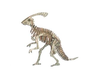 Woodcraft Wooden 3D Puzzle Parasaurolophus