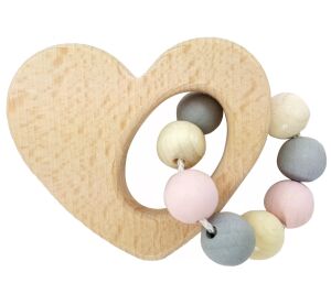 Hess Rattle heart pink