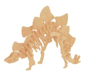 Woodcraft Wooden 3D Puzzle Stegosaurus