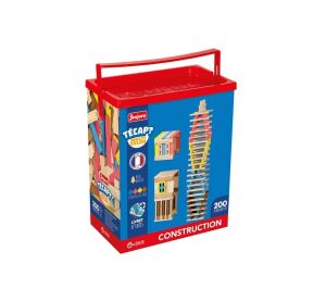 Jeujura Wooden Construction Kit Técap Multicolor 200 Pieces
