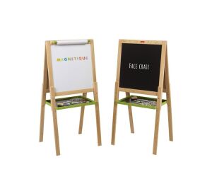 Jeujura Wooden Multifunctional Board 54x54 cm with Paper Roll