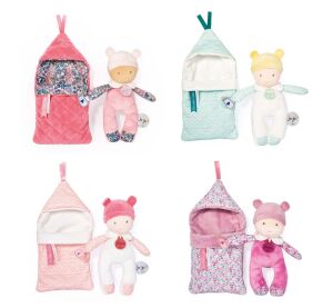 Doudou Jolijou Baby in swaddling blanket 20 cm