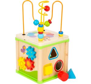 small foot Wooden motor cube meadow