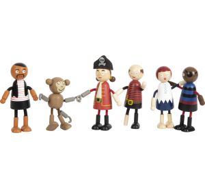 Small Foot Flexible Pirate Doll Figures