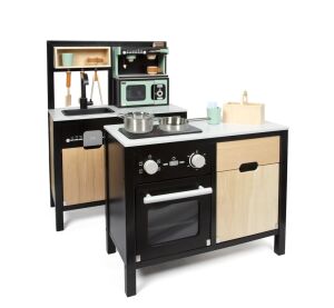 small foot Children's industrial kitchen with kitchen island