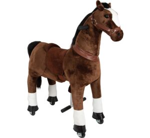 small foot Riding horse on wheels
