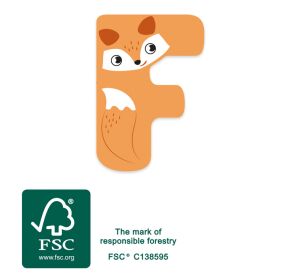 small foot Wooden letter F