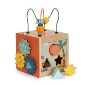 small foot Dino wooden motor cube