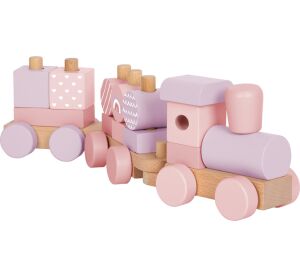 Small Foot Mounting Wooden Train Pink