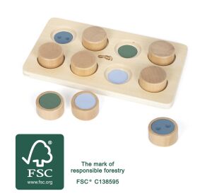 small foot Montessori Texture Matching Game