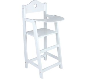 small foot Wooden chair for dolls white