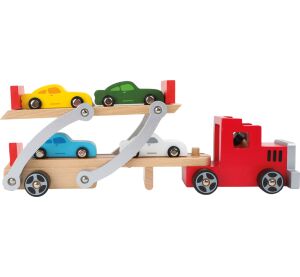 small foot Wooden truck with cars
