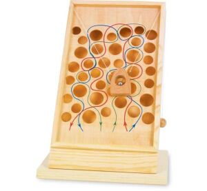 small foot Wooden games trail for climbers