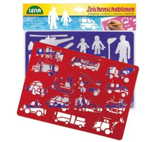Lena Drawing templates means of transport, people