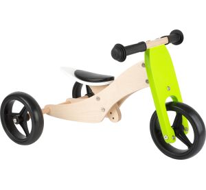 small foot Trike 2in1 wooden tricycle green