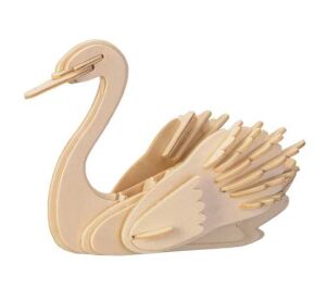 Woodcraft Wooden 3D Puzzle Swan