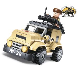 Sluban Army 8into1 M38-B0587A Patrol Car