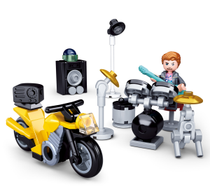 Sluban Town Motorcycles M38-B0717B Drummer with motorbike