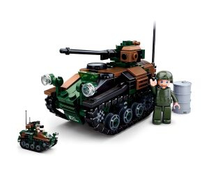 Sluban Model Bricks M38-B0750 Wiesel AWC 2in1 Small Tank