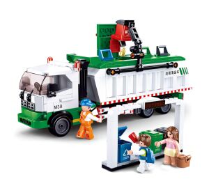 Sluban Town M38-B0780 Garbage truck + card game