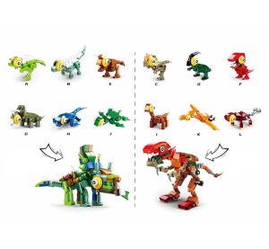 Sluban Eggs Qbricks M38-B0796 Dino 1pc