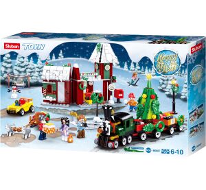 Sluban Town M38-B0887 Christmas village with train