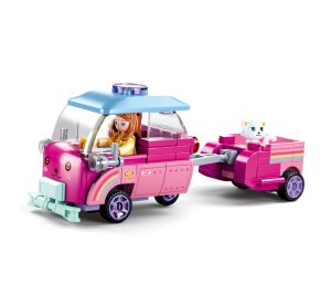 Sluban Girls Dream M38-B0921C Cat Car