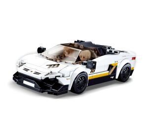 Sluban Model Bricks M38-B0957 White Italian Sports Car