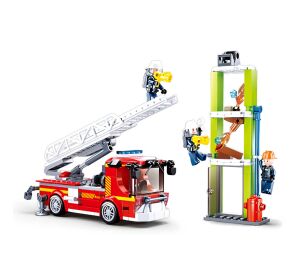 Sluban Firefighters M38-B0966 Car with telescopic ladder