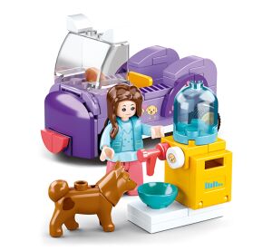 Sluban Girls Dream M38-B0970F Car with dog feeder