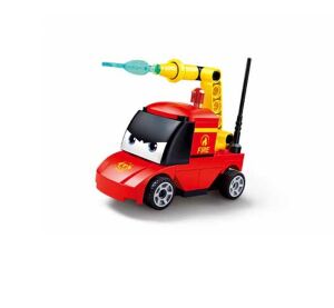 Sluban Power Bricks M38-B1072F Wind-up car with eyes Firefighters