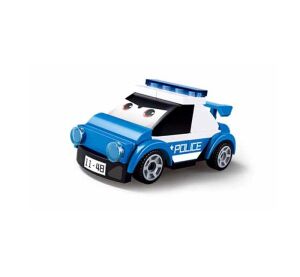 Sluban Power Bricks M38-B1072G Police car with eyes