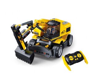 Sluban Town E7 Wheeled excavator with remote control M38-B1155