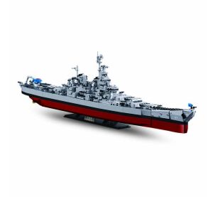 Sluban Model Bricks M38-B1291 Battleship USS Missouri 1:350